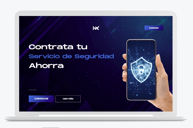 Vista previa de landing page profesional desarrollada por Genbia